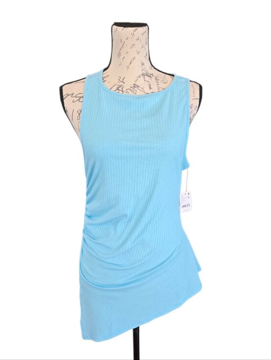 FP Movement by Free People Tops - Free People Movement Santorini Blue Ribbed Tank Top M